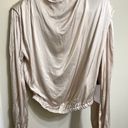 ASTR NWT  THE LABEL Meilani Mockneck Top in Champagne Photo 3