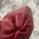 Vintage 90s purse Celsius RED leather satchel handbag Y2K retro ring detail bag Photo 13