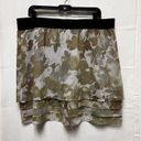 New York & Co. Skirt Women Size XL stretch Waist White Green Brown‎ BGR-A Photo 5