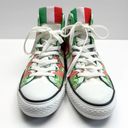 Converse  Chuck Taylor All Star High Top Sneakers 10 Women's Green Red Blue Shoes Photo 7