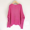 Judith March  Pink Chenille Chunky Yarn Pullover Oversized Sweater Top Size M Photo 3