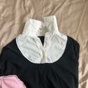 Black Long Sleeve Collared Blouse Photo 3