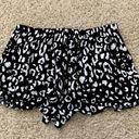 Lulus  black & white animal print shorts size M Photo 2