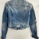 Boom Boom Jeans Cropped Distressed Jean Jacket Photo 6