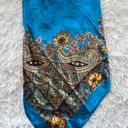 Amazon Blue Silk Scarf Photo 1