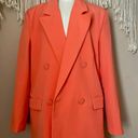 Bardot Oversized Blazer in Orange Fizz XS Photo 1