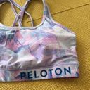 Peloton Women's S WITH  Wear It To Heart Floral Sports Bra Strappy Cross Back Photo 3