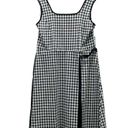 Draper James NWT  Sleeveless Knot-Waist Midi Dress Black & White Gingham Size XXL Photo 7