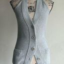 Vince  V-Neck Sweater Vest Gray Ss XS Photo 0