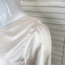 NA-KD  Reborn Satin Shirred Side One Shoulder Crop Top Ivory XS 34 Photo 5