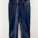 Abercrombie & Fitch Abercrombie The Dad Curve Love Crossover Waist High Rise Jeans Black 25 Petite Photo 1