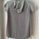 Lime & Vine Grey Short Sleeve Hoodie with Rose Gold Zippers Photo 4