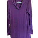 Cuddl Duds Cuddl Dudds Top Womens Medium Purple Sottwear Stretch Tunic Cowl Neck Blouse Photo 0