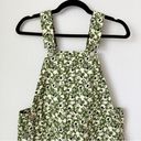 ZARA NWT  Floral Wide Leg Cotton Overalls in Green sz XS Photo 4