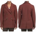 Rachel Zoe NEW  Wool Pea Coat Double Breasted Burnt Orange Small Jacket Photo 1