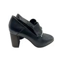 DKNY  Black Grey Leather wool Fabric Slip On Pumps Heels Shoes Women's Size 7.5 Photo 8