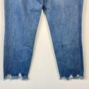 Good American NWT  Good Vintage Jeans Distressed Frayed Hem Sharkbite Straight 27 Photo 8