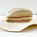 Gap  Sunset Striped Wide Brim Sun Beach Straw Hat Natural S / M Photo 4