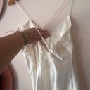 Victoria's Secret  satin white slip dress MEDIUM wedding bride honeymoon Photo 2