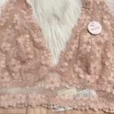 Forever 21 Nude Mesh Lace Halter Bralette Photo 2