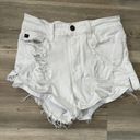 KanCan USA Kancan Size 26 White Denim Shorts Very Stretchy, waist is 12 with stretch to 15, length from top to bottom is 10 Photo 4