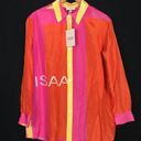 Isaac Mizrahi  for Target color block silk top Photo 5