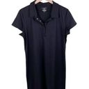 Tek Gear  DryTek Women's Polo Shirt Dress Solid Black Golf Athletic Size Large Photo 0