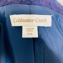 Coldwater Creek  Blazer Career Tweed Purple Jacket Sz P14 Photo 5