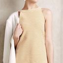 Deletta Anthropologie gold yellow and white striped racerback tank small Photo 0