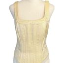 Cache Vintage 90s  Jacquard Bustier Top With Beaded Trim Photo 1