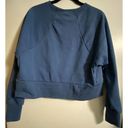 Nike  Bluish Purple Cropped Workout Crewneck Sweatshirt Women's Sz Small Photo 1