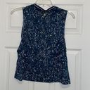 Sweaty Betty  London Navy Floral Cropped Muscle tank Photo 6