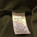 Strut this  Dark Green Cropped Sweatshirt Photo 6