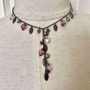 Cookie Lee  pink and copper tone beaded necklace Photo 0