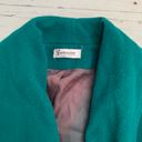 Vintage Lined Green Wool Forecaster Trench Coat Made in USA Size M Photo 2