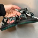 Chacos Chaco ZX/2 Sport Turquoise Green Black Hiking Sandals Thin Toe Strap Women's 10 Photo 3