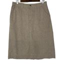 Patagonia  Light Beige Brown A-Line Knee Length Skirt 8 Photo 0