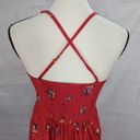Nordstrom NWT |  Junior (XL) / Women's (SMALL) Sleeveless  Red Floral Romper Photo 4