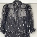 Hunter Bell NWT Hard to Find!  Beckett Space Oddity Black & Silver Tulle Dress 8 Photo 9