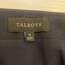 Talbots  Double Weave Faux Wrap Button Nautical Skirt Navy Blue White Size 12 Photo 8