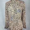 L'AGENCE L’AGENCE Cheetah Print Long Sleeve Silk Top Size XS Photo 2