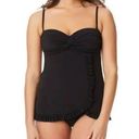 Citizen NWT Beyond Control Solid  Twist-Neck One-Piece Swim Dress Black Size 8 Photo 0