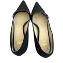 Butter Italy Black Vintage Textured Velvet Kitten Heels Pumps Size 7.5 Women's Photo 4