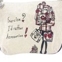 Brighton  Signature Scottie Crossbody Bag I’d Rather Be Shopping Purse Sketch Art Photo 7