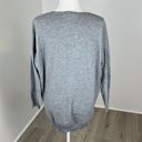 FAVLUX  Grey V-Neck Pullover Sweater Size Large Photo 3