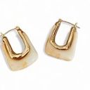 Anthropologie  Casa Clara Andy Earrings marbled resin gold Photo 0