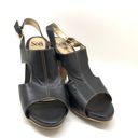 Sofft Black Leather slingback heel Sandal Size 10 Photo 8