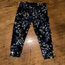 Sweaty Betty  Power navy floral Athleisure crop m leggings Photo 2