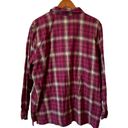 Gloria Vanderbilt 2X Zip Up Plaid Flannel Long Sleeve Shirt Photo 4