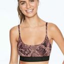 PINK - Victoria's Secret VS PINK Ultimate Snakeskin print lightly lined sports bra size M Photo 7